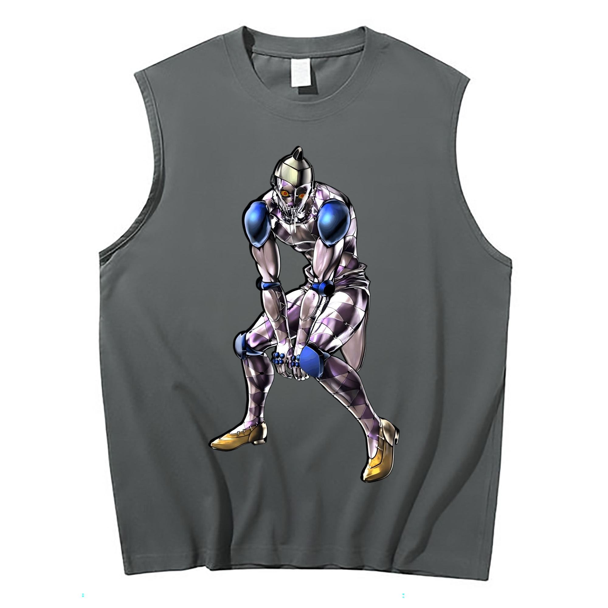 （画像用） ジョジョの奇妙な冒険 JoJo's Bizarre Adventure コットン100％タンクトップ（フロントプリント）